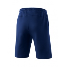 Erima Leisure Pants Essential Sweatshorts short - soft cotton blend, light stretch - navy blue Men